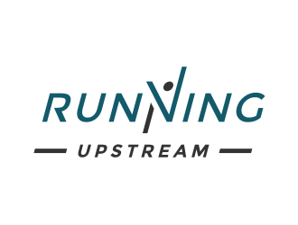 Running Upstream logo design by Zhafir