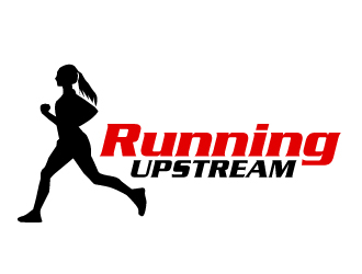 Running Upstream logo design by AamirKhan