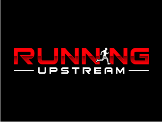 Running Upstream logo design by puthreeone