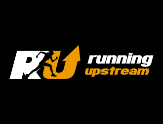 Running Upstream logo design by torresace