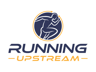 Running Upstream logo design by akilis13