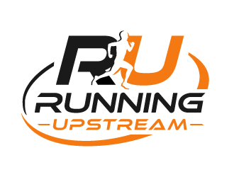 Running Upstream logo design by akilis13