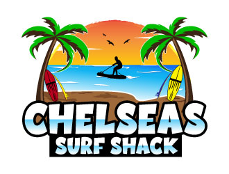 Chelseas Surf Shack logo design by Suvendu