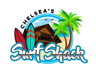 Chelseas Surf Shack logo design by daywalker