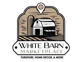 WHITE BARN MARKETPLACE logo design by Loregraphic