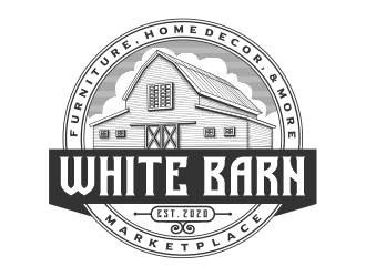 WHITE BARN MARKETPLACE logo design by Eko_Kurniawan