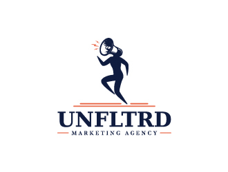 UNFLTRD Marketing Agency  logo design by dgawand