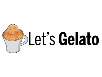 Lets Gelato logo design by AamirKhan