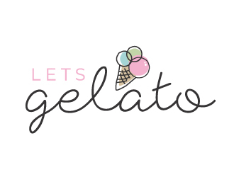 Lets Gelato logo design by akilis13