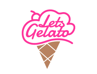 Lets Gelato logo design by akilis13