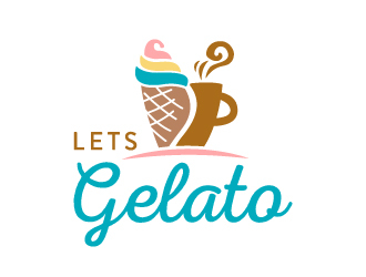 Lets Gelato logo design by akilis13