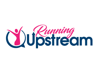 Running Upstream logo design by jaize