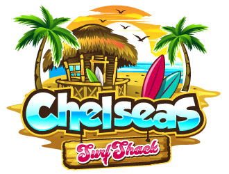 Chelseas Surf Shack logo design by REDCROW