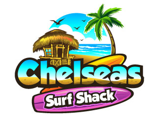 Chelseas Surf Shack logo design by REDCROW