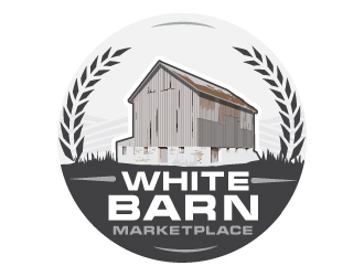 WHITE BARN MARKETPLACE logo design by LucidSketch