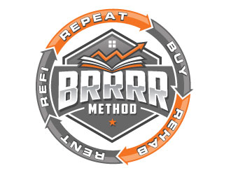 BRRRR Method logo design by REDCROW