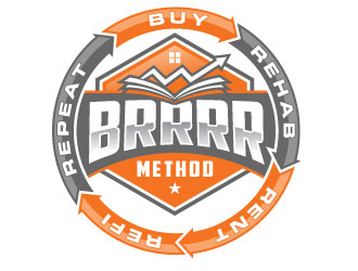 BRRRR Method logo design by REDCROW