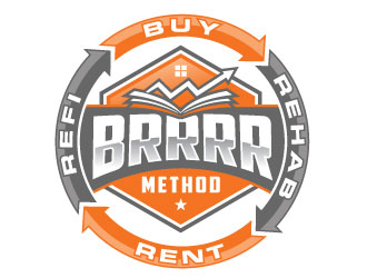 BRRRR Method logo design by REDCROW