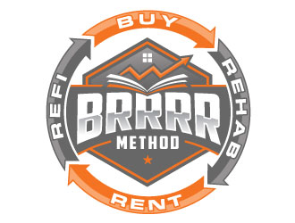 BRRRR Method logo design by REDCROW