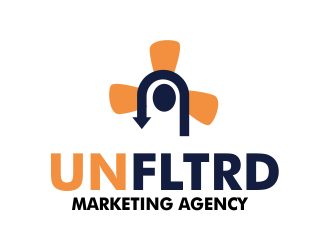 UNFLTRD Marketing Agency  logo design by Day2DayDesigns