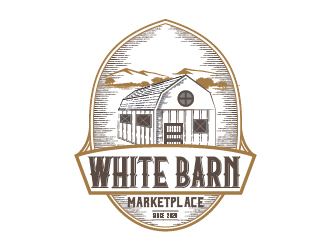 WHITE BARN MARKETPLACE logo design by mmyousuf