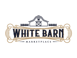 WHITE BARN MARKETPLACE logo design by mmyousuf