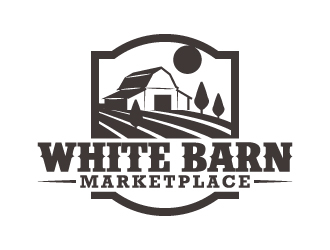 WHITE BARN MARKETPLACE logo design by Kirito