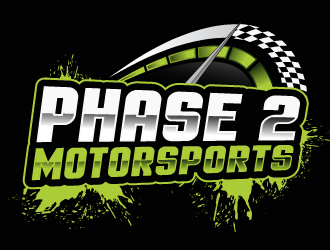 Phase 2 Motorsports logo design by Suvendu