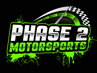 Phase 2 Motorsports logo design by Suvendu