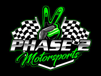 Phase 2 Motorsports logo design by Suvendu