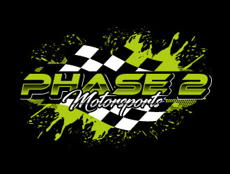 Phase 2 Motorsports logo design by Suvendu