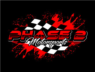 Phase 2 Motorsports logo design by Suvendu