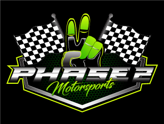 Phase 2 Motorsports logo design by Suvendu