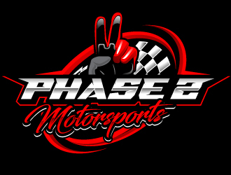 Phase 2 Motorsports logo design by Suvendu