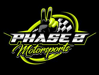 Phase 2 Motorsports logo design by Suvendu