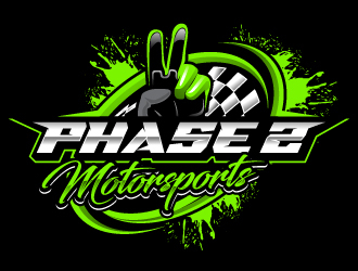 Phase 2 Motorsports logo design by Suvendu