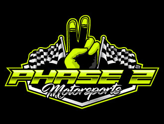 Phase 2 Motorsports logo design by daywalker