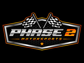 Phase 2 Motorsports logo design by Gopil