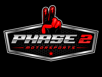 Phase 2 Motorsports logo design by Gopil