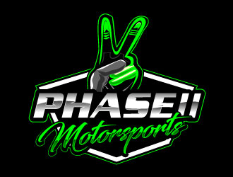 Phase 2 Motorsports logo design by Suvendu