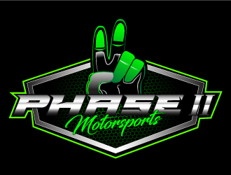 Phase 2 Motorsports logo design by Suvendu