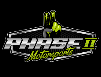 Phase 2 Motorsports logo design by Gopil