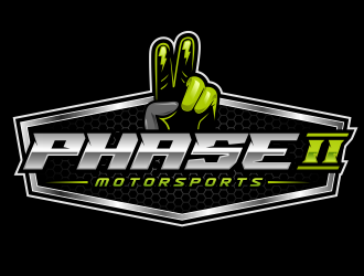 Phase 2 Motorsports logo design by Gopil