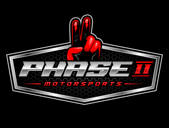 Phase 2 Motorsports logo design by Gopil