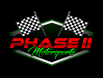 Phase 2 Motorsports logo design by Suvendu