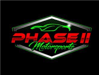 Phase 2 Motorsports logo design by Suvendu