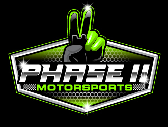 Phase 2 Motorsports logo design by Suvendu