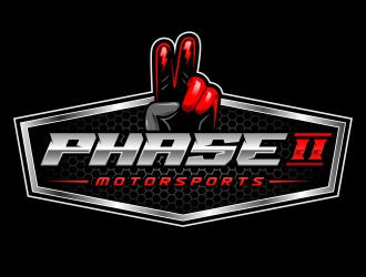 Phase 2 Motorsports logo design by Gopil