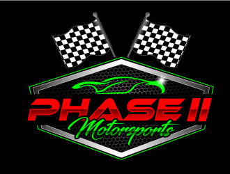 Phase 2 Motorsports logo design by Suvendu