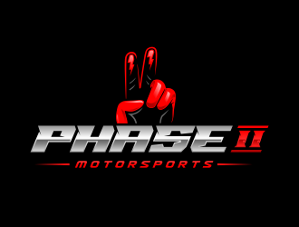 Phase 2 Motorsports logo design by Gopil